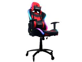 SILLA GAMBYTE PREMIUM ( GI-RGBCHBR-RU ) GAMING | NEGRO C/ ROJO | LED -RGB