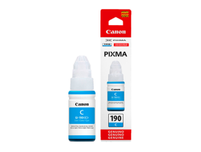 TINTA CANON 190 COLOR CIAN GI-190C, PARA EQUIPOS CANON G1100, G2100, G3100 + 70.0 ML