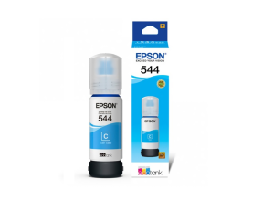 Tinta Epson 544 Color Cian T544220-al, Compatible L1110, L3150, L5190 +  65.0 Ml (c13t00n22a)