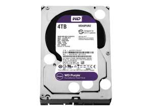 DISCO DURO WESTER DIGITAL 4TB PURPURA DE VIDEO VIGILANCIA, CACHE DE 256MB, VELOCIDAD DE ROTACION 5400 RPM, FORMATO DE 3.5, SATA 6, 64CAMARAS(WD42PURZ)