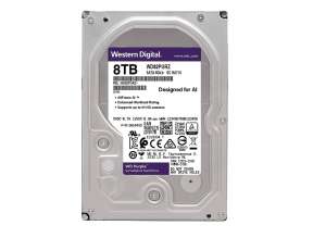 DISCO DURO WESTER DIGITAL 8TB PURPURA, CACHE 128MB, VELOCIDAD DE ROTACION 5640 RPM, FORMATO DE 3.5", SATA 6, PARA VIDEO VIGILANCIA (WD84PURZ)