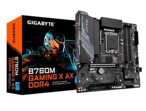 PLACA MADRE GIGABYTE B760M GAMING X AX D4 PARA PROCESADORES INTEL LGA 1700, MEMORIA DDR4 HASTA 128GB BUSS 5333 MHZ (B760M G X AX DDR4)