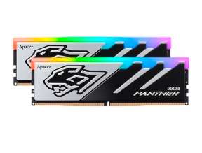 MEMORIA RAM APACER DDR5 32GB (16GBX2), FRECUENCIA 6000 MHZ, PHANTER NEGRO CON ILUMINACION LED RGB, PARA PC DE ESCRITORIO (AH5U32G60C5129BAA-2)