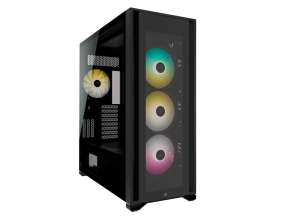 CASE CORSAIR ICUE 7000X RGB TG S/ FUENTE NEGRO 1 PANEL VIDRIO 4 VENTILADORES CON ILUMINACION RGB (CC-9011226-WW)