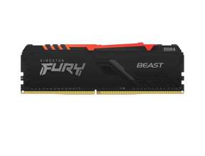 MEMORIA RAM KINGSTON DDR4 32GB, FRECUENCIA 2666 MHZ, FURY BEAST NEGRO, PARA PC DE ESCRITORIO (KF426C16BBA/32)