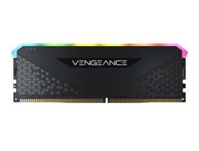 MEMORIA RAM CORSAIR DDR4 8GB, FRECUENCIA 3200 MHZ, VENGEANCE RS NEGRO CON ILUMINACION LED RGB, PARA PC DE ESCRITORIO (CMG8GX4M1E3200C16)