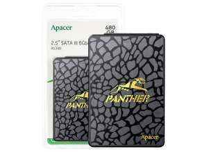 DISCO SOLIDO SSD SATA 2.5 APACER 480GB PANTHER AS340, SATA 3, UNIDAD DE ALMACENAMIENTO, COMPATIBLE CON LAPTOP Y PC DE ESCRITORIO (AP480GAS340G-1)