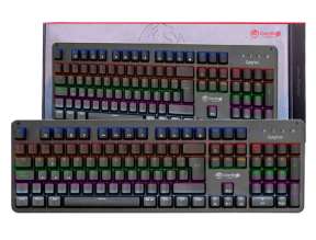 TECLADO CYBERTEL MECANICO, GAMER COMBAT KGX1000, TECLAS ANTI-GHOSTING, CON EFECTOILUMINACION LED RGB, CONEXION USB (CBX-KGX1000)