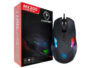 MOUSE CHECKPOINT MX300 GAMING, SENSOR HASTA 10,000 DPI, ILUMINACION RGB, CON 9 BOTONES, CONEXION USB, COLOR NEGRO (CP-MS-1003)