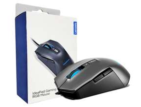 MOUSE LENOVO IDEAPAD GAMING M100, SENSOR HASTA 3200DPI, ILUMINACION RGB, CON 7 BOTONES, CONEXION USB, COLOR NEGRO (GY50Z71902)