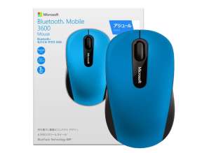 MOUSE INALAMBRICO MICROSOFT 3600, HASTA 1000 DPI, CON RECEPTOR US, DISEÑO ERGONOMICO, 3 BOTONES, ZUL C/ NEGRO (PN7-00021)