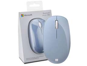 MOUSE INALAMBRICO MICROSOFT SOURIS, HASTA 1000 DPI, CON RECEPTOR USB, DISEÑO ERGONOMICO, 3 BOTONES, AZUL PASTEL (RJN-00013)