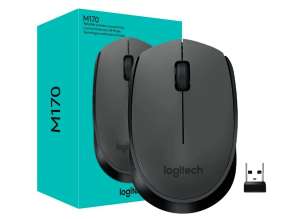 Mouse Inalambrico Logitech M170 (910-004940) Hasta 1000 Dpi, Receptor Usb, 3 Botones, Negro