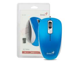 MOUSE INALAMBRICO GENIUS NX-7010, HASTA 1600 DPI, CON RECEPTOR USB, DISEÑO ERGONOMICO, 3 BOTOONES, AZUL (31030114110)