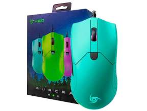 Mouse Vsg Aurora Gaming (vg-m430-azp) Hasta 7200 Dpi, 6 Botones, Rgb, Azul