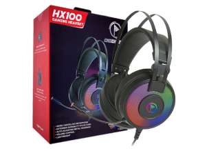 Auricular Checkpoint Hx100 Gaming (cp-hs-1001) Con Microfono, Rgb, Negro