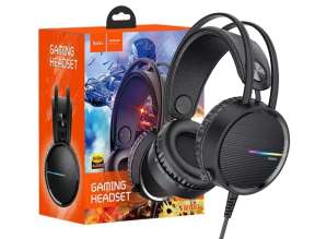 Auricular Hoco W100 Gaming (w100) Con Microfono, Interfaz Usb, Negro