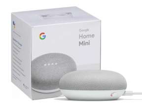 PARLANTE GOOGLE HOME MINI ASISTENTE DE VOZ INTELIGENTE, COLOR GRIS (GA00210-LA)