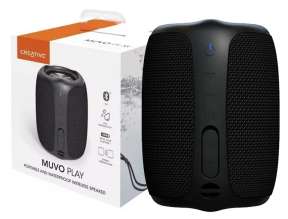 Parlante Inalambrico Creative Muvo Play (51mf8365aa000) Interfaz Usb Tipo-c, Bateria 2000mah, Negro