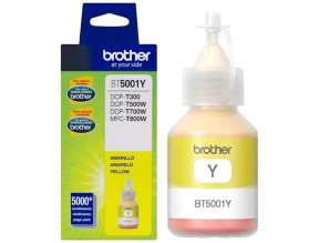 Tinta Brother 5001y Color Amarillo Bt5001y, Para Equipos Brother T300, T500w, T800w (bt5001y)
