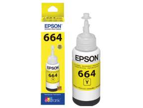 TINTA EPSON 664 COLOR AMARILLO T664420, COMPATIBLE L210, L355, L555 (C13T66442A)