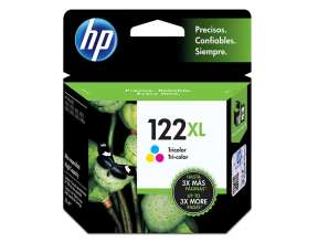 CARTUCHO HP 122XL, TRICOLOR - 1000 / 2050 / 3000 + (CH564HL)