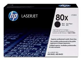 TONER HP 80X ( CF280X ) LASERJET | 400 M401 | 400 M425 | NEGRO