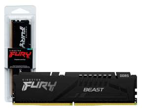 Memoria Ram Kingston Fury Ddr5 8gb Beast (kf548c38bb-8) 4800 Mhz, Negro