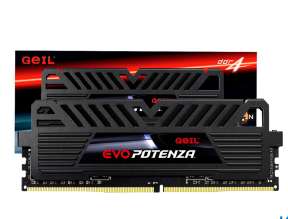 MEMORIA RAM GEIL DDR4 8GB, FRECUENCIA 3000 MHZ, EVO POTENZA NEGRO, PARA PC DE ESCRITORIO ( GAPB48GB3000C16ASC )