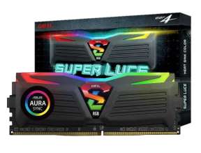 MEMORIA RAM GEIL DDR4 8GB, FRECUENCIA 3000 MHZ, SUPER LUCE CON ILUMINACION LED RGB, PARA PC DE ESCRITORIO (GALS48GB3000C16ASC )