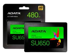 DISCO SOLIDO SSD SATA 2.5 ADATA SU650SS,  480GB ( SU650SS-480GT-R)