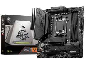 PLACA MADRE MSI B650M MORTAR WIFI, MAG, PARA PROCESADORES RYZEN AM5, 4 RANURAS DE MEMORIA DDR5 HASTA 128 GHZ BUSS 6400+OC, SERIE 7000 (911-7D76-001)