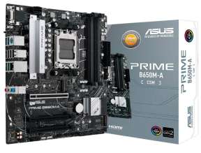 PLACA ASUS PRIME B650M-A-CSM, PARA PROCESADORES AMD RYZEN AM5, 4 RANURAS DE MEMORIA DDR5 HASTA 128GB BUSS  5600 OC, SERIES 7000 (PRIME B650M-A-CSM DD)