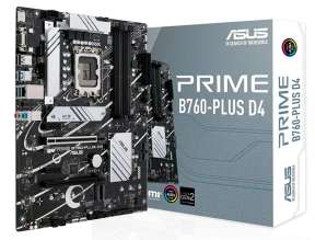 PLACA MADRE ASUS PRIME B760-PLUS D4, PARA PROCESADORES INTEL LGA 1700, MEMORIA DDR4 DE 4GB HASTA 128GB BUSS 5333 MHZ (90MB1CW0-M0AAY0)