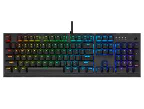 TECLADO CORSAIR GAMING MECANICO K60 RGB PRO LOW PROFILE COLOR NEGRO, (CH-910D018-NA)