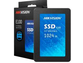 DISCO SOLIDO SSD SATA 2.5 HIKVISION 1TB, E100, LECTURA 550 MB/S Y DE ESCRITURA 430 MB/S,  COMPATIBLE CON LAPTOP Y PC  (HS-SSD-E100(STD)/1024G)