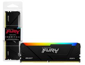 MEMORIA RAM | DDR4 | 8GB | 3200MHZ | KINGSTON FURY BEAST RGB BLACK (KF432C16BB2A/8)