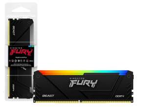 MEMORIA RAM | DDR4 | 32GB 3200MHZ | KINGSTON FURY BEAST RGB BLACK | (KF432C16BB2A/32)