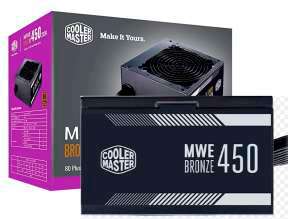 FUENTE DE PODER COOLER MASTER 450W BRONZE 80 PLUS, NWE 450 V2, COLOR NEGRO (MPE-4501-ACAAB-US)