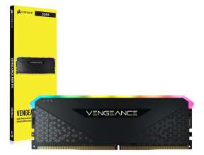 MEMORIA RAM CORSAIR DDR4 8GB VENGEANCE RS (CMG8GX4M1E3200C16) 3200 MHZ | NEGRO | RGB