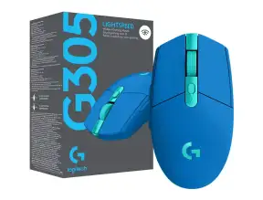 Mouse Inalambrico Logitech G305 Lightspeed Gaming (910-006012) Hasta 12.000 Dpi, 6 Botones, Receptor Usb, Azul