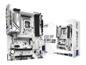 Placa Madre Asrock B760 Pro Rs Wifi White (90-mxbpu0-a0uayaz) Socket Lga 1700, Ram Ddr5 Buss 7200oc Mhz, 14va, 13va, 12va Gen, Rgb, Wifi