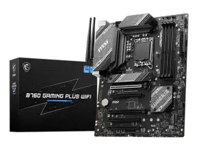 Placa Madre Msi B760 Gaming Plus Wifi (911-7d98-012) Socket Lga 1700, Ram Ddr5 Buss 6800oc Mhz, 14va, 13va, 12va Gen, Wifi 6e