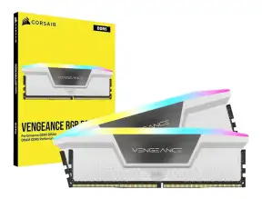 Memoria Ram Corsair Ddr5 32gb (16gbx2) Vengeance Rgb White (cmh32gx5m2b5200c40w) 5200 Mt/s