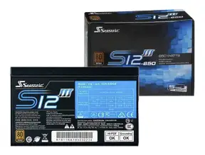 Fuente De Poder Seasonic 650w S12iii (ssr-650gb3) Atx, 80 Plus Bronze, No Modular, Negro