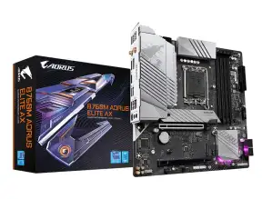 Placa Madre Gigabyte B760m Aorus Elite Ax (b760m Aorus Elite Ax) Socket Lga 1700, Ram Ddr5 Buss 7800oc Mhz, 14va, 13va, 12va Gen, Rgb