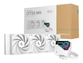 Sistema De Enfriamiento Liquido Deepcool Lt720 Wh (r-lt720-whamnf-g-1) 3 Ventiladores, 360mm, Led Rgb