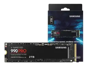 Unidad De Almacenamiento Ssd M.2 Pcie Samsung 2tb Nvme 990 Pro, 2280 (mz-v9p2t0b/am) 7450mb/s