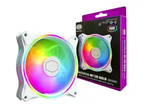 Cooler Para Case Cooler Master Masterfan Mf120 Halo (mfl-b2dw-18npa-r1) 120mm, Led Argb, Blanco