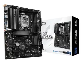Placa Madre Asrock Z890 Pro-a Wifi (90-mxbp60-a0uayz) Socket Lga 1851, Ram Ddr5 Buss 9066oc Mt/s, Core Ultra, Gen 15, Wifi 6e